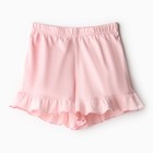 Пижама для девочки (футболка и шорты) MINAKU, цвет розовый, рост 110 см - Фото 8