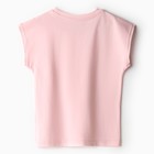 Пижама для девочки (футболка и шорты) MINAKU, цвет розовый, рост 116 см - фото 24387402