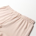 Пижама для девочки (футболка и шорты) MINAKU, цвет бежевый, рост 128 см - Фото 10