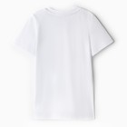 Футболка детская MINAKU, цвет белый, рост 116 см - фото 23039921