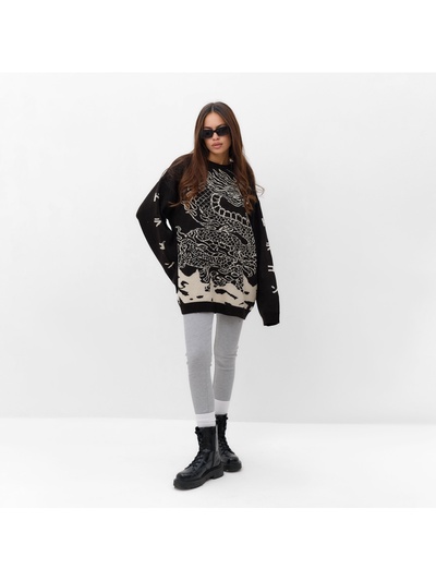 Джемпер женский MIST Dragon, чёрный, onesize (44-48)