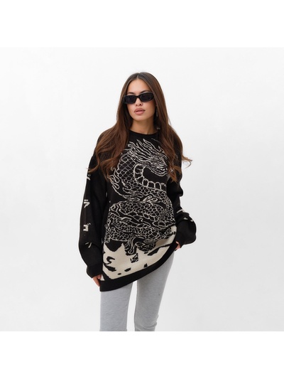 Джемпер женский MIST Dragon, чёрный, onesize (44-48)