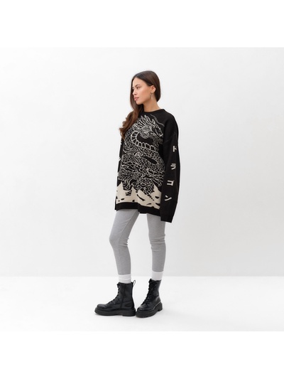 Джемпер женский MIST Dragon, чёрный, onesize (44-48)