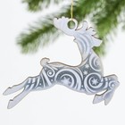 Ёлочная игрушка новогодняя «Олень», 9.5×8.9 см - Фото 2