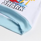 Пижама для мальчика (свитшот, брюки), цвет голубой/акула сёрфинг, рост 92 см - Фото 4
