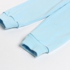Пижама для мальчика (свитшот, брюки), цвет голубой/акула сёрфинг, рост 92 см - Фото 6