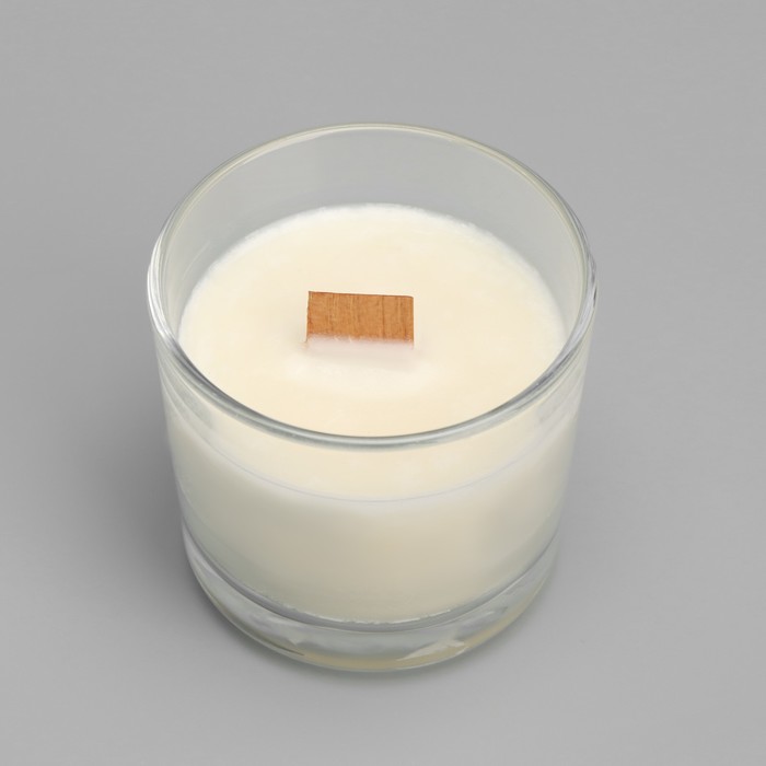 Свеча из соевого воска в стакане с деревянным фитилем "Марокканский апельсин", 65 гр - фото 1882828643