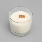 Свеча из соевого воска в стакане с деревянным фитилем "Черная смородина", 65 гр - Фото 3