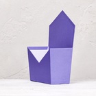 Конверт трапеция  однотонный, фиолетовый 19,5х 23 х 8 см - фото 23931846