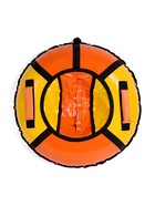 Тюбинг-ватрушка Winter Star, диаметр чехла 73 см, оранжевый, жёлтый - Фото 6