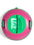 Тюбинг-ватрушка Winter Star, диаметр чехла 100 см, зелёный, розовый - Фото 2