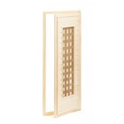 Дверь для бани и сауны «Плетёнка», коробка 180×70 см, деревянная - Фото 4