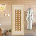 Дверь для бани и сауны стеклянная "Плетёнка", размер коробки 170х70 см, 4 мм - фото 11038544