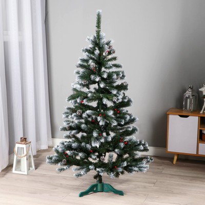 Искусственная ёлка с шишками «Таёжная», премиум, 120 см, ПВХ ветки отгибаются