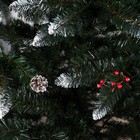 Искусственная ёлка с шишками и инеем «Принцесса», 220 см, ПВХ ветки отгибаются - Фото 2