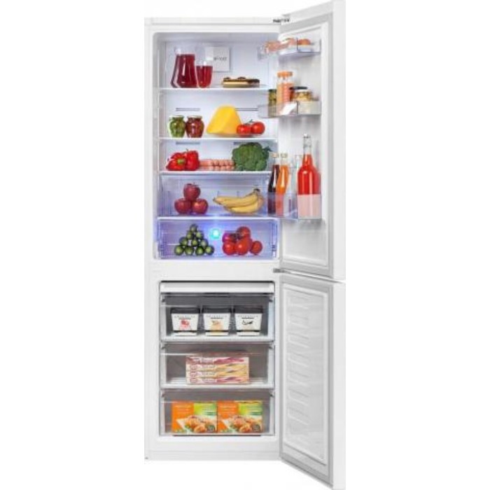 Холодильник Beko CNKDN6321EC0W, двухкамерный, класс А+, 321 л, NoFrost Dual Cooling, белый