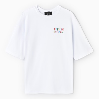 Футболка женская MIST Rainbow, размер 46-48 (L-XL), белая