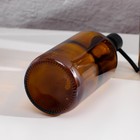 Набор дозаторов для ванной, по 500 мл, дымчатое стекло, цвет коричневый - фото 7505264