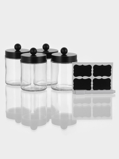 Набор баночек для хранения, 4 шт., 270 мл, стекло