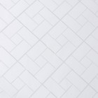 Витражная пленка «Кирпичики», 45×200 см, цвет белый - Фото 6