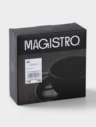 Чайная пара Magistro Carbon, 2 предмета: чашка 280 мл, блюдце d=16.5 см, фарфор, чёрная - Фото 8