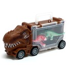 Набор грузовиков DINO, 3 шт, с динозаврами - фото 7451065
