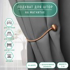 Подхват для штор «Шарики», d=3 см, 40 см, светло-коричневый - Фото 1