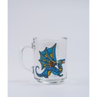 Кружка «Витражный дракон», стеклянная, 200 мл - фото 11054016