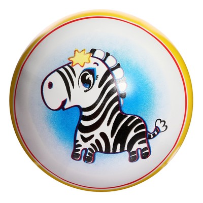 Мяч резиновый, с рисунком, диаметр 12.5 см, МИКС