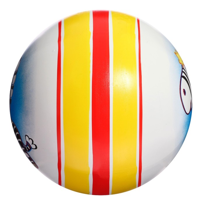 Мяч с рисунком, диаметр 12,5 см, цвета МИКС - фото 1899061533