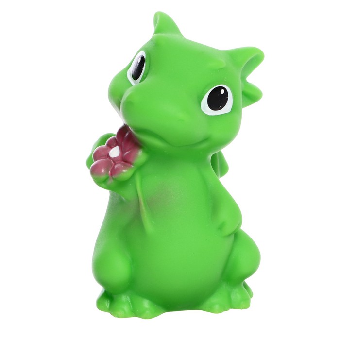 Фигурка Дракончик с цветочком зеленый В4318