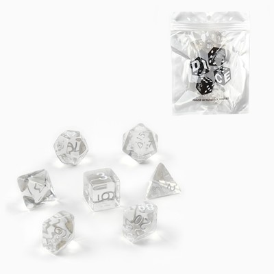 Кубики - дайсы для ДнД, набор 7 шт.