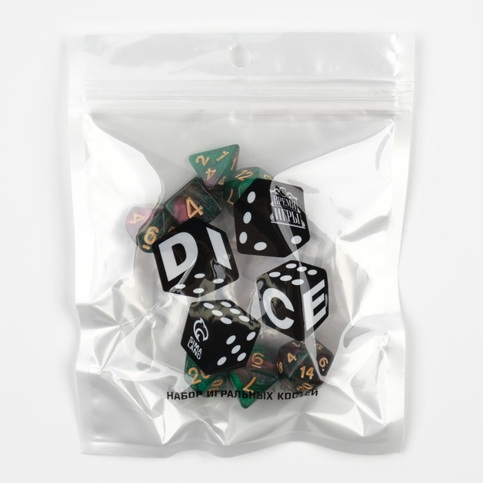 Набор кубиков для D&D (Dungeons and Dragons, ДнД) "Время игры", серия: D&D, 7 шт