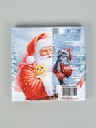 Салфетки новогодние бумажные «Дед Мороз и котята», 3 слоя, 33×33 см, 20 шт. - Фото 4