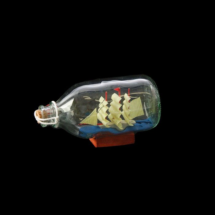 Корабль в бутылке "Есения", треугольные паруса, микс, 14*6*8см - Фото 1