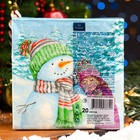 Салфетки новогодние бумажные Art Bouquet «Мой любимый снеговик», 3 слоя, 33×33 см, 20 шт. - Фото 5