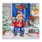 Салфетки новогодние бумажные Art Bouquet «Пришла зима», 3 слоя, 33×33 см, 20 шт. - Фото 3