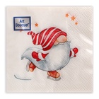 Салфетки новогодние бумажные Art Bouquet «Веселый человечек», 2 слоя, 20х20 см, 30 шт. - Фото 2