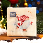 Салфетки новогодние бумажные Art Bouquet «Веселый человечек», 2 слоя, 20х20 см, 30 шт. - Фото 4