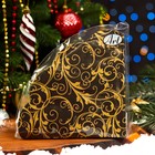 Новогодние салфетки бумажные круглые Art Bouquet Rondo «Очарование на черном», 3 слоя, d 32 см, 12 шт - Фото 5