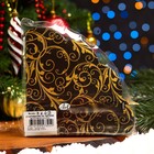 Новогодние салфетки бумажные круглые Art Bouquet Rondo «Очарование на черном», 3 слоя, d 32 см, 12 шт - Фото 6