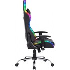 Кресло игровое Defender Ultimate, до 120 кг, подсветка, экокожа, черное - Фото 4