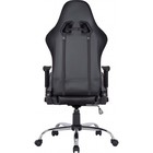 Кресло игровое Defender Ultimate, до 120 кг, подсветка, экокожа, черное - Фото 6