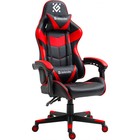 Кресло игровое Defender Comfort 120 кг, экокожа, черно-красное - фото 2144354