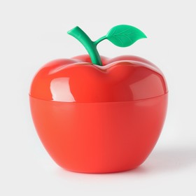 Конфетница «Яблоко», 1,3 л, d=17 см, h=17 см, цвет красный