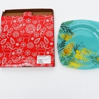 Тарелка квадратная «Нежная мимоза», 20 см - фото 47898234