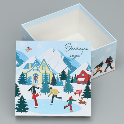 Набор подарочных коробок 6 в 1 «С Новым годом», 10×10×6 – 20×20×11 см