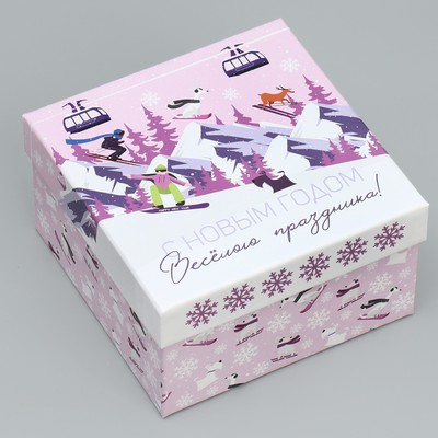Набор подарочных коробок 6 в 1 «С Новым годом», 10×10×6 – 20×20×11 см