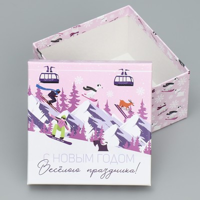 Набор подарочных коробок 6 в 1 «С Новым годом», 10×10×6 – 20×20×11 см