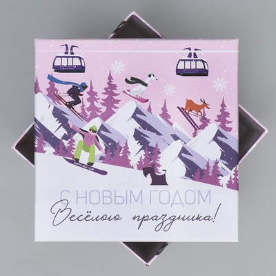 Набор подарочных коробок 6 в 1 «С Новым годом», 10×10×6 – 20×20×11 см